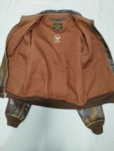 【USED】REAL McCOY CLOTHING /リアル・マッコイ レザー ジャケット サイズ40 フライトジャケット TYPE A-２ ARMY AIR FORCES 馬革_画像3