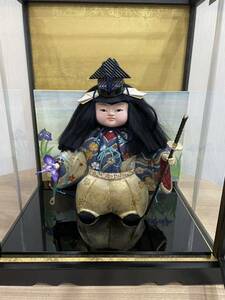 日本人形　五月人形　ガラスケース
