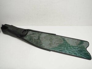 新品 未使用 OMER オマー STINGRAY CAMO スティングレイ カモ ロングフィン サイズ:47-48(28.0～28.5cm) 片方のみ ダイビング用品[3F56217]