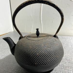 茶道具 南部鉄器 盛栄堂　鉄瓶 ジャンク⑥