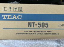 TEAC USB DAC ネットワークプレーヤー　NT-505X ブラック　新品未使用　ティアック_画像1