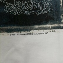C11 バンドTシャツ　エアロスミス　AEROSMITH nine lives world tour 1997 　ヴィンテージ　白_画像4