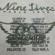 C11 バンドTシャツ　エアロスミス　AEROSMITH nine lives world tour 1997 　ヴィンテージ　白_画像7