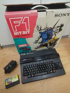 50971◆ジャンク 通電確認 SONY ソニー HITBIT MSX2 HB-F1 RAM64K/VRAM128K カセットおまけ