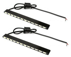 ☆RGK 汎用 12V 6mm厚 超薄型アルミボディ 12LED 高輝度デイライト 2個セット☆バックランプ ドレスアップ カスタム