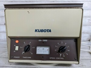 8431★ KUBOTA 卓上小型遠心機 KA-1000A 遠心分離機 久保田製作所 通電確認のみ ジャンク品