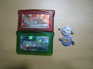 GBA ポケットモンスター エメラルド & ルビー 電池交換済み ２本セット