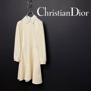 Christian Dior クリスチャンディオール フレア スカート ワンピース ドレス 841D03A1166 size 36 1121915