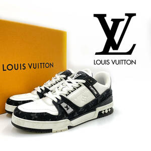 2022AW LOUIS VUITTON ルイヴィトン LVトレイナー ライン モノグラム スニーカー ブラック MS0262 size 9 27.5cm 1123869