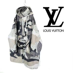 2023AW LOUIS VUITTON by virgil abloh ルイヴィトン モノグラム デニム パッチワーク モッズ コート size 60 RM232 AQH HPK65E 1127914
