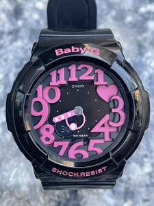 【1円開始】BABY-G BGA-131-1BJF NEON DIAL SERIES【生産完了モデル】内蔵のブラックライトに反応して針・文字発光のネオンイルミネーター