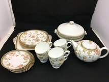 ウエッジウッド WEDGWOOD オベロン ティーカップ ＆ ソーサー/ティーポット/大皿 等 食器 まとめ 中古【UW110316】_画像1