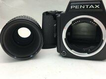 PENTAX 645 / smc PENTAX-A 645 MACRO 1:4 120mm 中判カメラ レンズ 付属品付き ジャンク 中古【UW110573】_画像2
