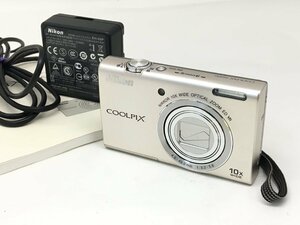 Nikon COOLPIX S6200/NIKKOR 10× WIDE OPTICAL ZOOM 4.5-45.0mm 1:3.2-5.8 デジタルカメラ 付属品付き 簡易動作確認済み 中古【UW110609】