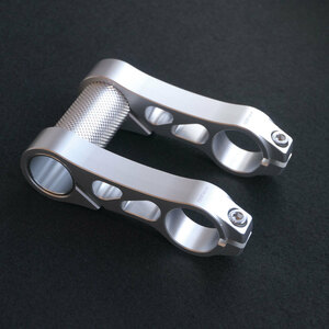 [ free shipping ] new goods Super Long version 68mm adjustable stem silver steering wheel position changer 