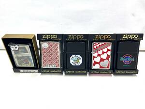 G742-K52-110 ▲ ZIPPO ジッポー ジッポ オイルライター 5個セット 1994/1994/1994/1995/1996/ ハードロックカフェなど ④