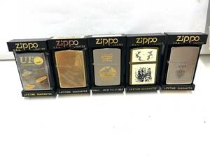 G741-K52-57 ▲ ZIPPO ジッポー ジッポ オイルライター 5個セット 1996/1993/1987/1990/1992 UFO 船 ④