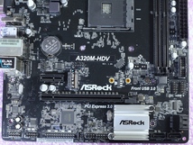 ASRock A320M-HDV マザーボード Micro-ATX Socket AM4 (BTO取り外し品) _画像3