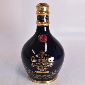 1円～★グレンフィディック 18年 エンシェント リザーブ 青 陶器ボトル 700ml/1,197g 43% ハイランド Glenfiddich K120414