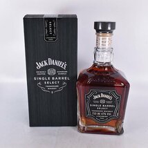 1円～★ジャック ダニエル シングルバレル セレクト ＊箱付 750ml 47% テネシーウイスキー JACK DANIEL'S K190374_画像1