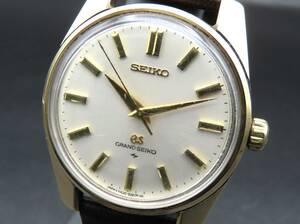 1円～! 稼動品★正規品 SEIKO セイコー GS グランドセイコー 4420-9990 44GS 手巻き 金メダリオン ヴィンテージ メンズ腕時計 TTKLG3255