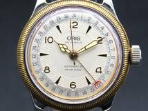 1円～! 稼動品★正規品 ORIS オリス 634 7463 ポインターデイト GP SS 保証書 替えブレス付き 自動巻き 純正ブレス メンズ腕時計 TTKLG3530_画像2