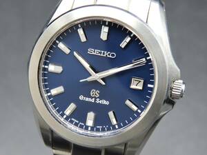 1円～! 稼動品★正規品 SEIKO グランドセイコー SBGF019 8J56-8020 箱 保証書 コマ付 クォーツ デイト 純正ブレス メンズ腕時計 TTKLG3240