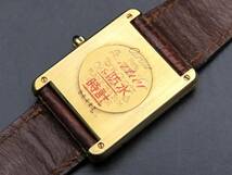 1円～! 稼動品 正規品 Cartier カルティエ 681006 マストタンク LM SV925 クォーツ アイボリーダイヤル 純正ブレス メンズ腕時計 TTKLG2972_画像5