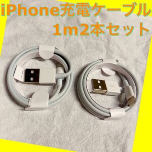 2本 iPhone 充電器 ライトニングケーブル 1m 純正品同等 Lightning