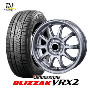 BRIDGESTONE VRX2 155/65R14 75Q V-EMOTION RC-10 スタッドレスタイヤホイールセット 1台分