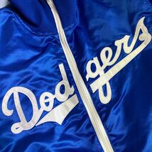 Dodgers ドジャース スタジャン スタジアムジャンパー USA LOS ANGELES メジャーリーグ ボア ジャケット ベースボール 野球 美品_画像3