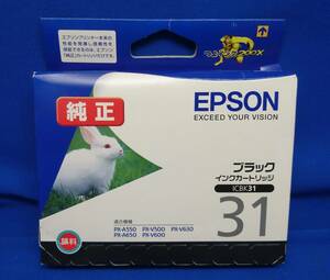 【純正インク】EPSON ICBK31 インクカートリッジ ※推奨取付期 2015.01 エプソン うさぎ　ジャンク