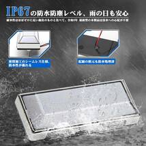 トラック用 サイド マーカー マーカーランプ 24V 路肩灯機能付き 防水 IP67 4個セット イエロー_画像7