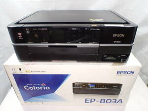 良品 EPSON エプソン EP-803A 化粧箱付 インクジェットプリンタ 複合機 通電確認済み ノズルOK
