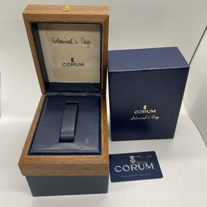 一円　CORUM コルム腕時計箱　木製　コルム時計ケース付属品　空箱 時計用 収納箱 BOX ケース時計ボックス 