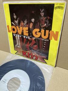 PROMO！稀7''！キッス KISS / Love Gun ラブ・ガン Victor VIP-2566 見本盤 プロモ サンプル ラヴ HOOLIGAN HEAVY METAL SAMPLE 1977 JAPAN