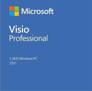 Microsoft Visio Professional 2021最新永続Windows11、10 PC2台対応　認証保証