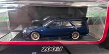 1/64 ZOOM 日産　NISSAN GTR R34 WAGON ワゴン　ステージア　カーボンブルー_画像2