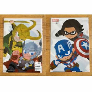 グリヒル　marvel マーベル　ロキ&ソー　キャップ&ウィンターソルジャー　クリアファイル