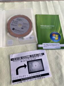 Windows　Vista　Home Premium　DVD-ROM　中古