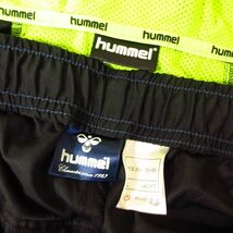 ◎美品！L 上下セット！hummel ヒュンメル◆ウィンドブレーカー ジャケット&パンツ◆メンズ 黒×紺◆B2934_画像9