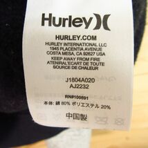 ◎Hurley ハーレー◆パーカー スウェット 裏起毛 袖切り替え サーフ◆メンズ グレーx黒 Mサイズ◆A3101_画像8