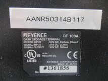 中古 KEYENCE DATA STORAGE TERMINAL DT-100A データストレージターミナル(AANR50314B117)_画像2