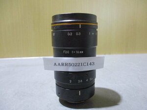 中古 16mm F2.0 単焦点広角レンズ(AARR50221C143)