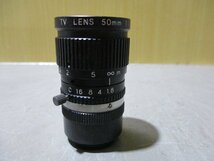 中古 レンズ TV LENS 50mm 1:1.8(AAPR50323D020)_画像3