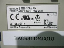 中古 OMRON EJ1N-TC4A-QQ 温度調節計 基本ユニット(BACR41124D010)_画像2