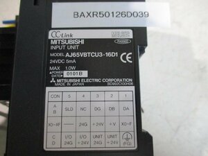 中古三菱MITSUBISHI INPUT UNIT AJ65VBTCU3-16D1(BAXR50126D039)