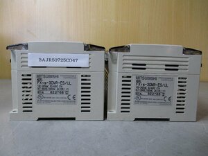 中古 MITSUBISHI PROGRAMMABLE CONTROLLER FX1S-30MR-ES/UL プログラマブルコントローラ 2個(BAJR50725C047)