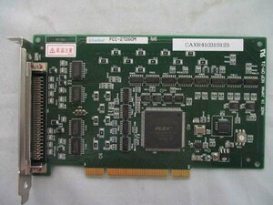 中古 Interface PCI-2726CM 4軸絶縁パルスモーションコントローラ(CAXR41031B123)