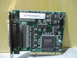 中古 CONTEC 絶縁型デジタル入出力ボード PIO-16/16L(PCI)H(CATR50406D073)